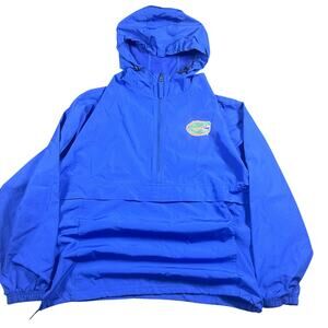 Champion Windbreaker Gators Blue Quarter Kangaroo Zip Size L